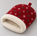 Jingle Cave Christmas Pet Bed in Red